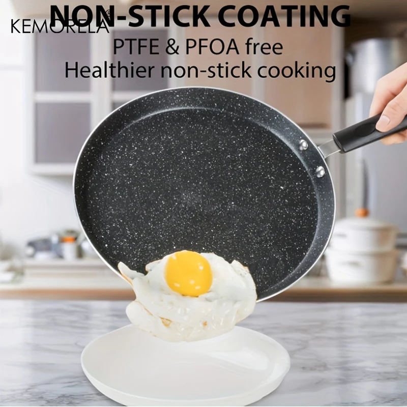 Paella Pan Steel - Sartén Antiadherente de 18/22/26CM para Desayuno,