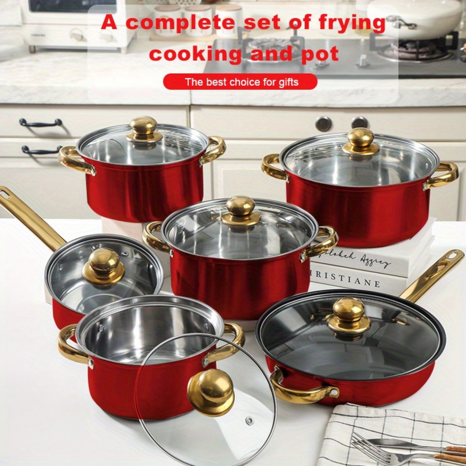 Paella Pan Steel - Juego de utensilios de cocina de