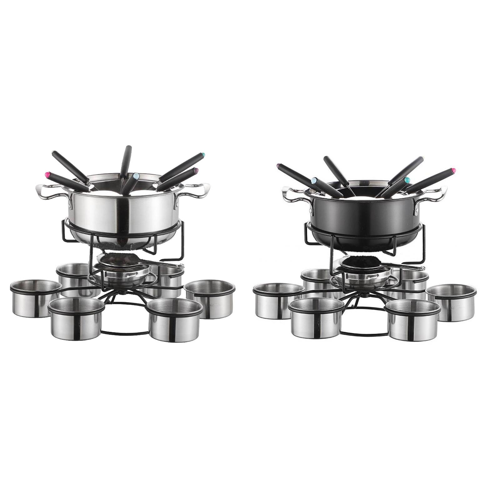 Home Cooking Set - Juego de ollas para fondue, estufa