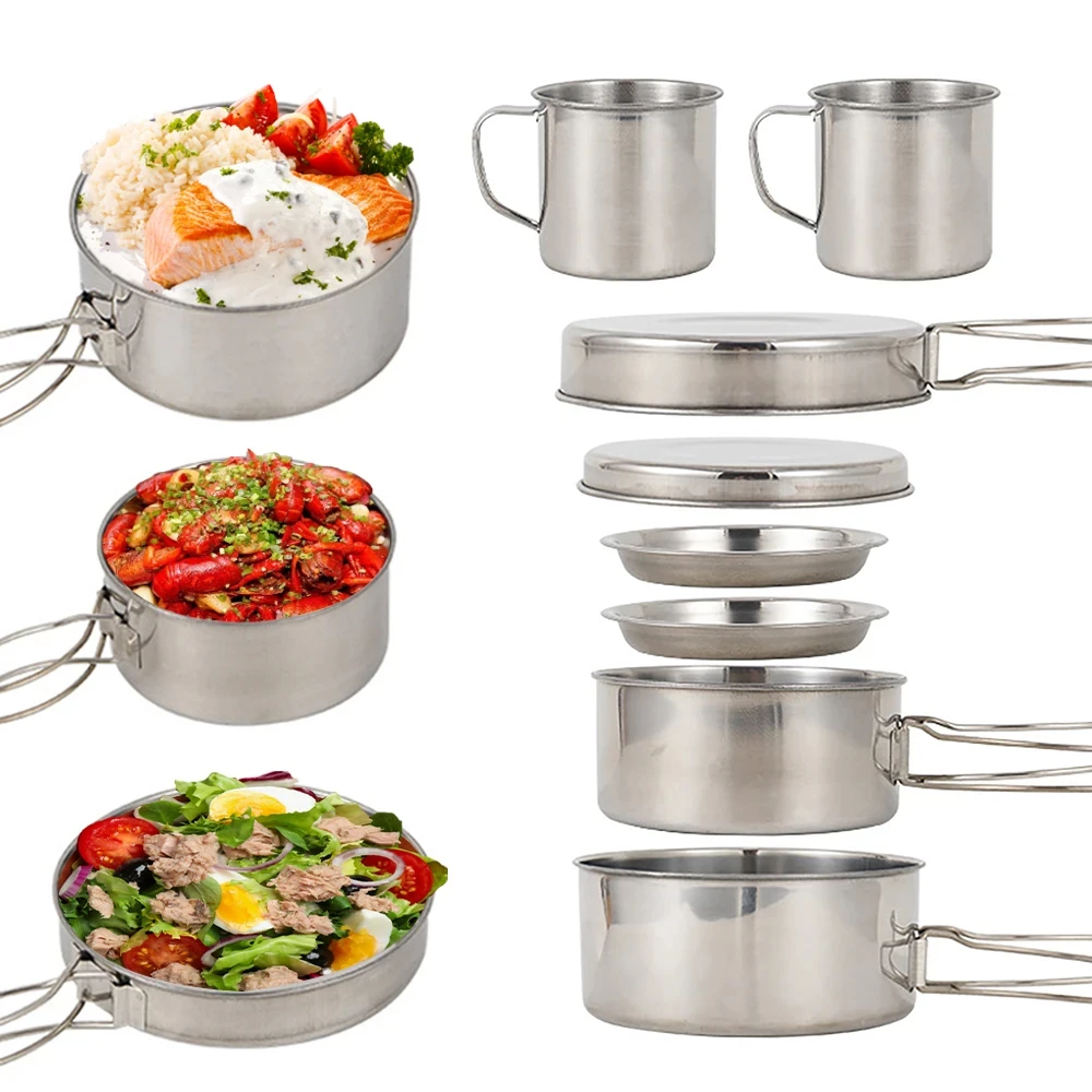 8 unids/set utensilios de coci - Paella Pan Steel reseña y precio