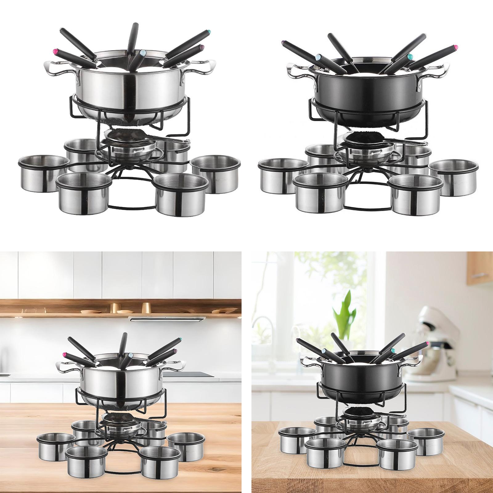 Juego de ollas para fondue, es - Home Cooking Set reseña y precio