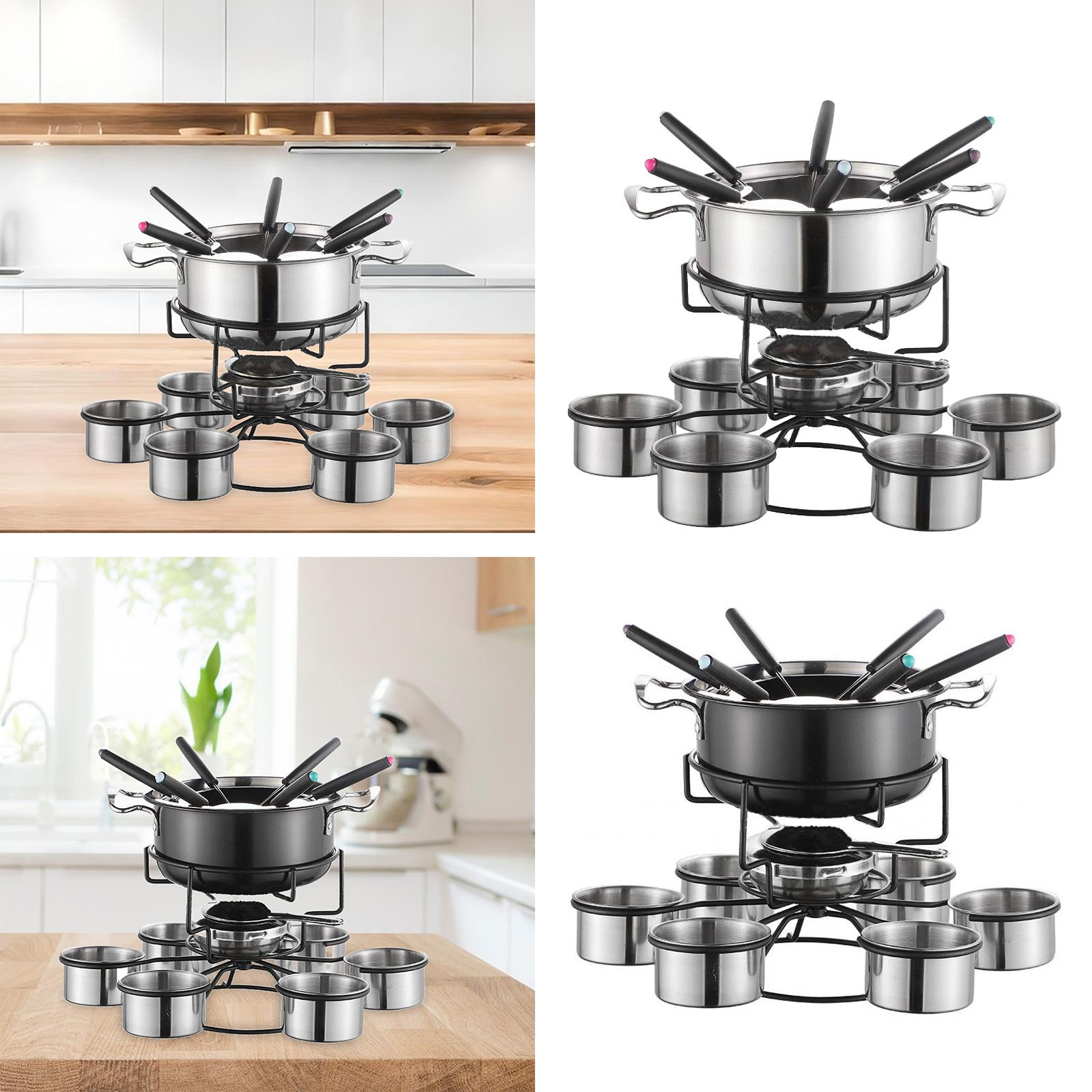 Juego de ollas para fondue, es - Home Cooking Set reseña y precio