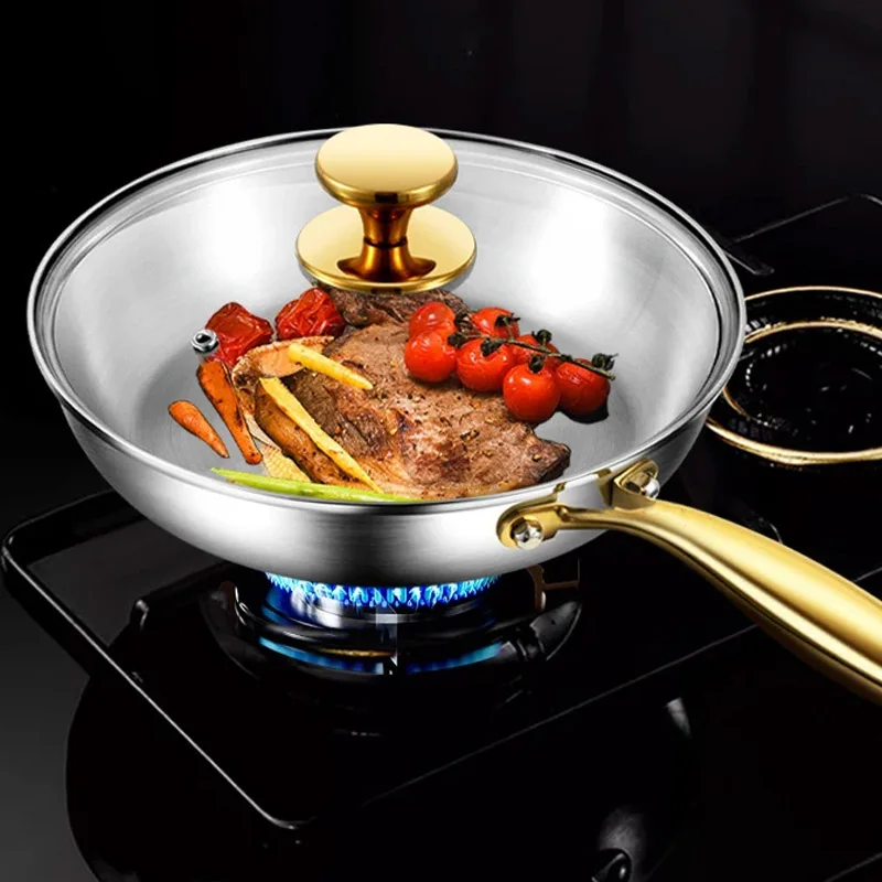 3 unids/set 316 sartén con man - Paella Pan Steel reseña y precio